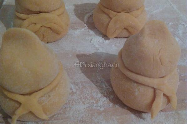 南瓜玫瑰馒头的做法图解13