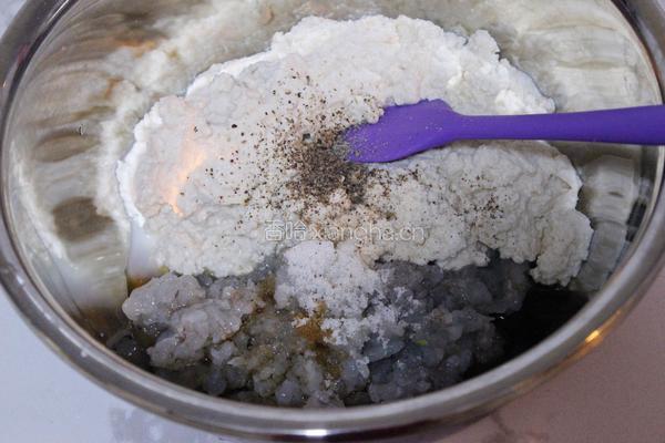 鲜虾豆腐饼的做法图解5