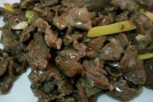 青椒炒牛肉的做法图解5