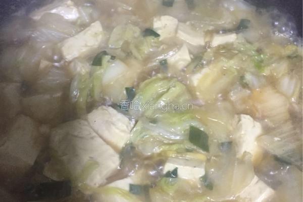 白菜炖豆腐粉条的做法图解8
