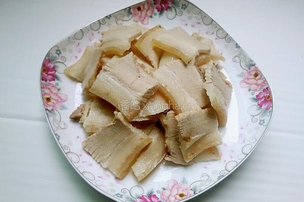 香干炒回锅肉的做法图解5