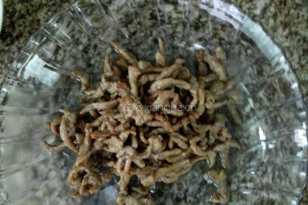 猪肉炒香菇的做法图解4