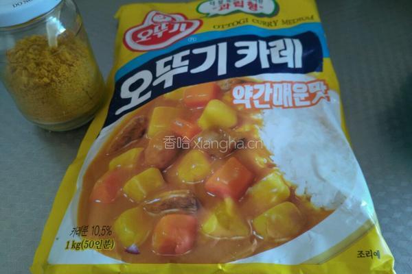 咖喱鸡肉小熊饭的做法图解6
