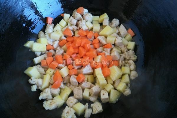 咖喱鸡肉小熊饭的做法图解10
