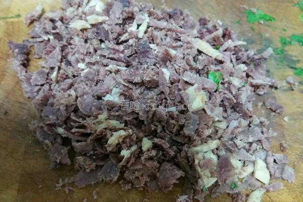 香菜拌牛肉的做法图解4