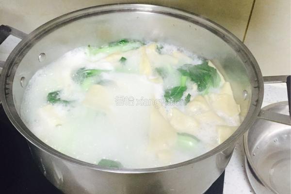 鸡汤裤带面的做法图解7