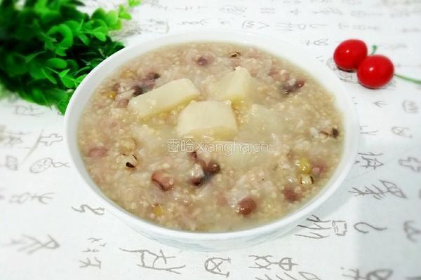 双米双豆红薯粥的做法图解8