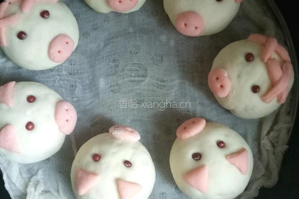 小猪奶黄包的做法图解6