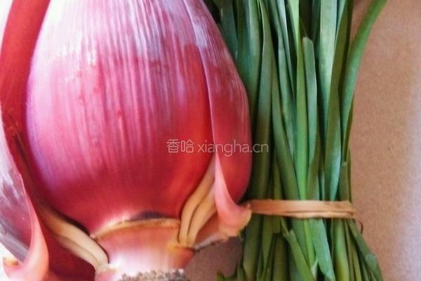 炒芭蕉花的做法图解1