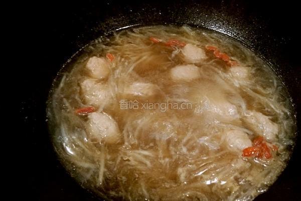 白萝卜丝肉丸汤的做法图解9