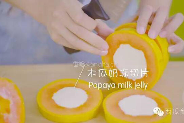 木瓜牛奶冻的做法图解4