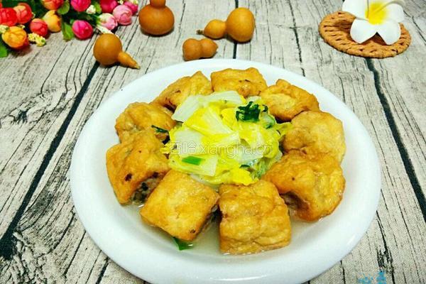 煎酿豆腐焖大白菜的做法图解15