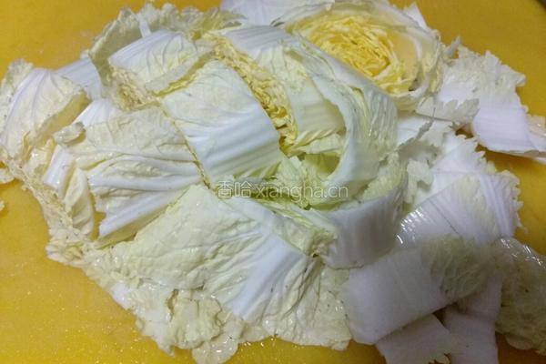 煎酿豆腐焖大白菜的做法图解3