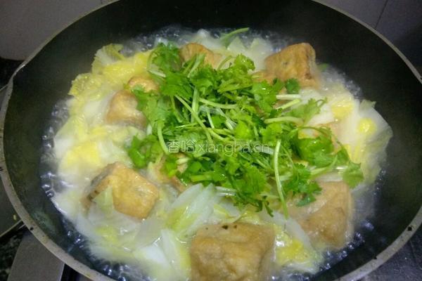 煎酿豆腐焖大白菜的做法图解14