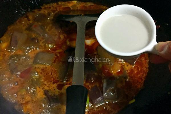 酸菜猪血的做法图解7