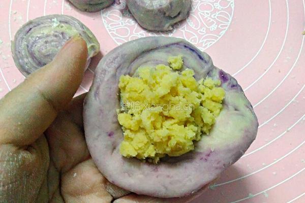 紫薯豆沙包的做法图解11
