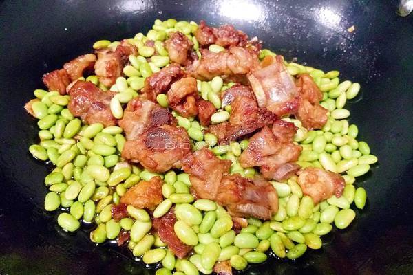 排骨烧青豆的做法图解10