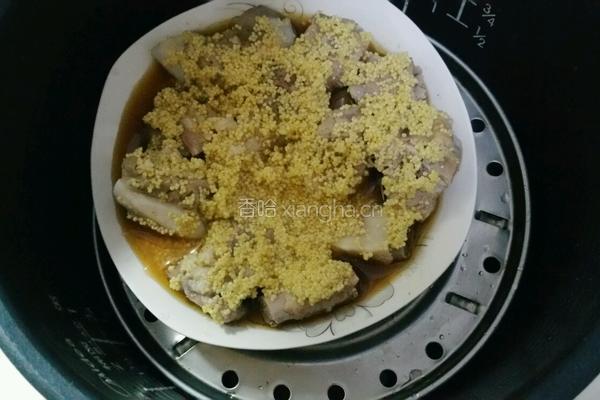 小米蒸排骨的做法图解4