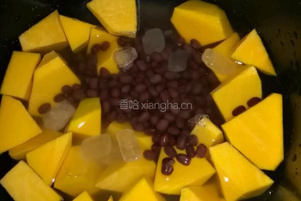 南瓜红豆粥的做法图解3