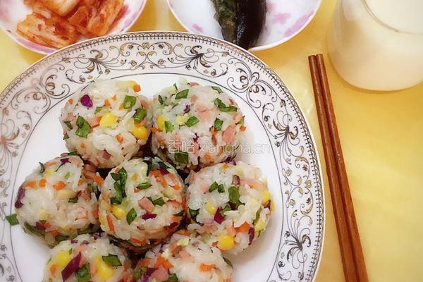缤纷饭团的做法图解9
