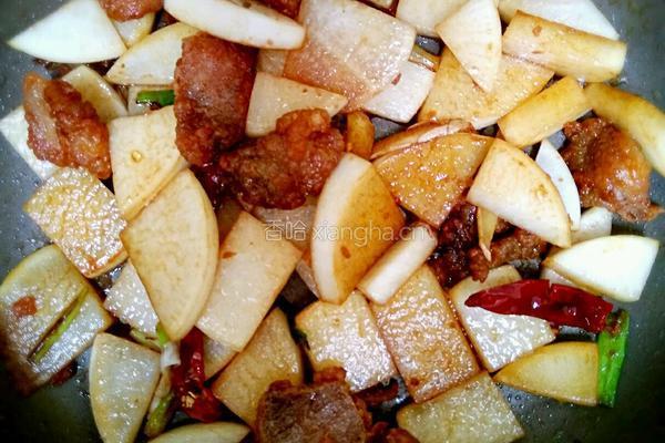 酥肉萝卜炖粉条的做法图解5
