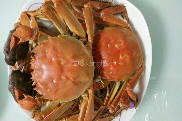 水煮螃蟹的做法图解1