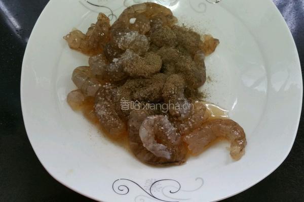 豌豆杏鲍菇炒虾仁的做法图解2