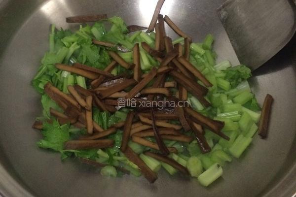 药芹炒茶干的做法图解4