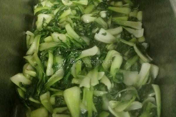 大锅菜～蒜蓉小青菜的做法图解7