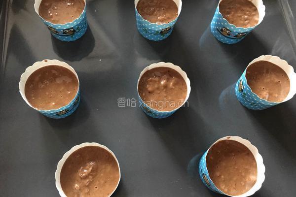 香蕉巧克力麦芬的做法图解9