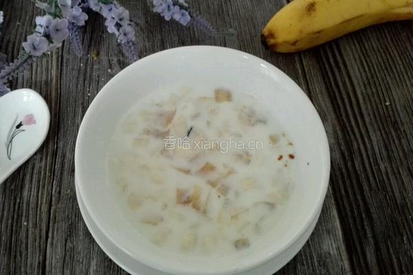 香蕉牛奶的做法图解4
