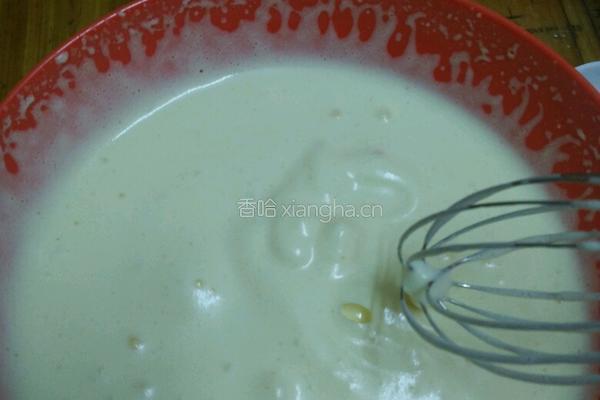 牛奶煎饼的做法图解3