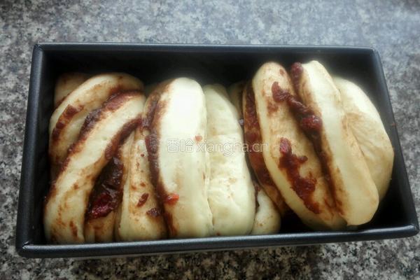 豆沙蔓越莓土司的做法图解11