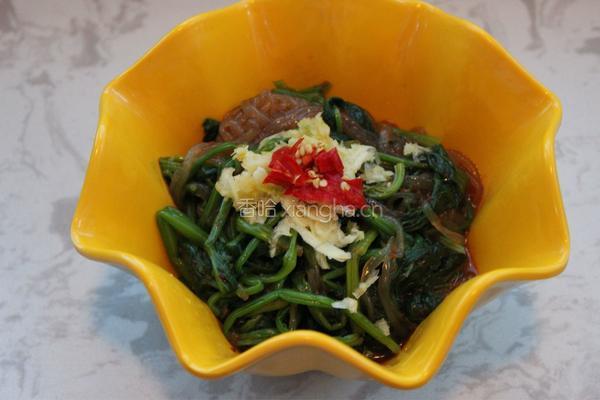 菠菜拌粉条的做法图解5