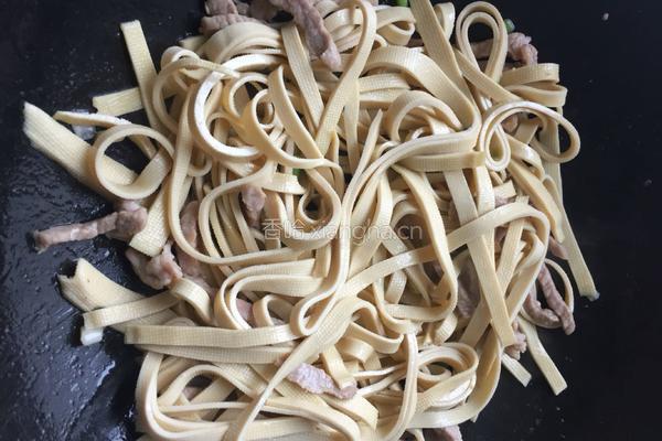 千张炒肉的做法图解5