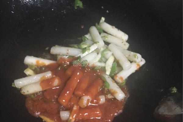 炒年糕的做法图解5