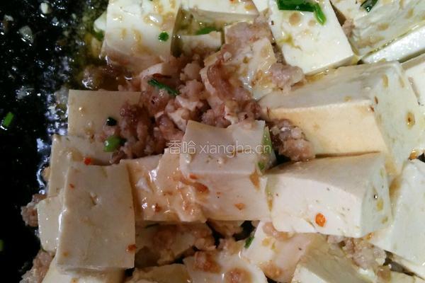 孜然肉沬豆腐的做法图解5