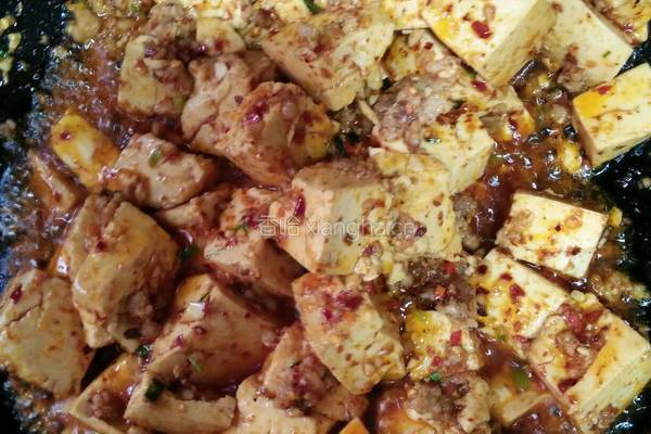 孜然肉沬豆腐的做法图解6