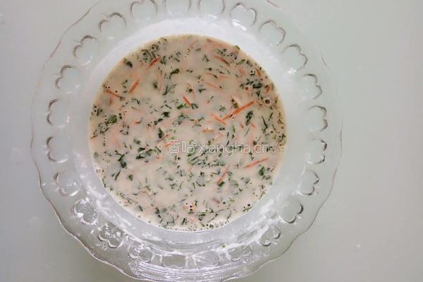面糊蔬菜鸡蛋摊饼的做法图解9