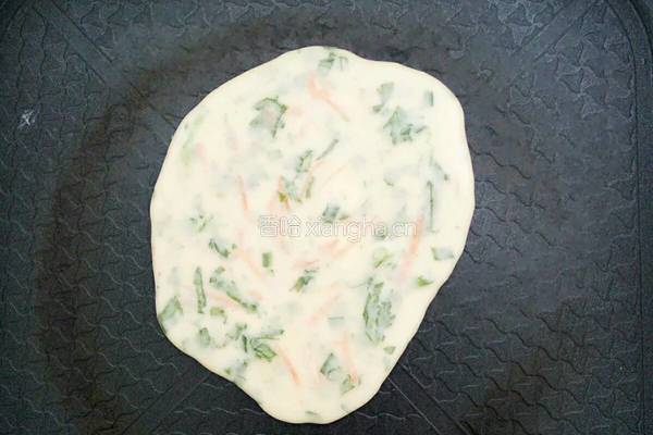 面糊蔬菜鸡蛋摊饼的做法图解14
