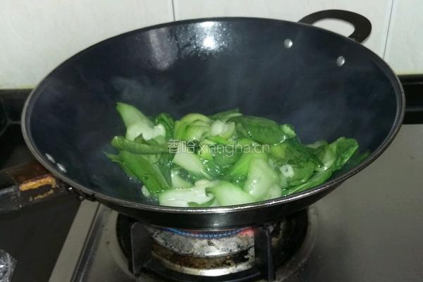 蒜香炒青菜的做法图解3