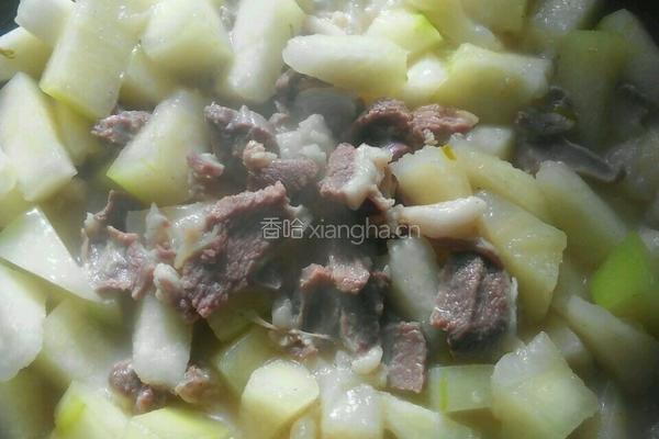 羊肉东瓜的做法图解6