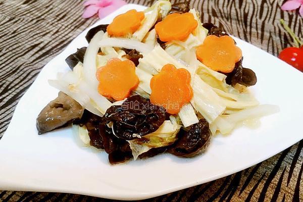 黑木耳炒腐竹的做法图解8
