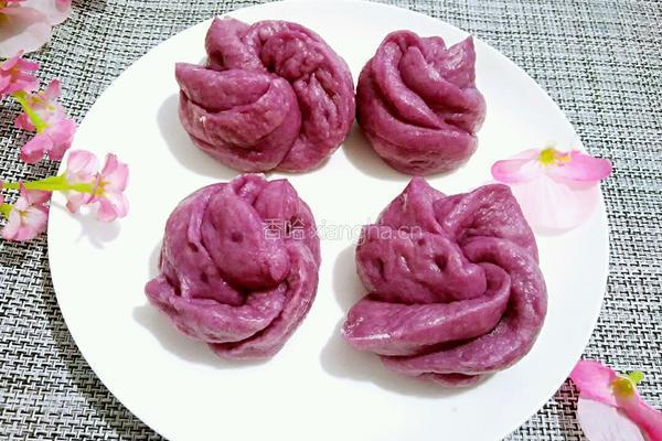 紫薯玫瑰花的做法图解11