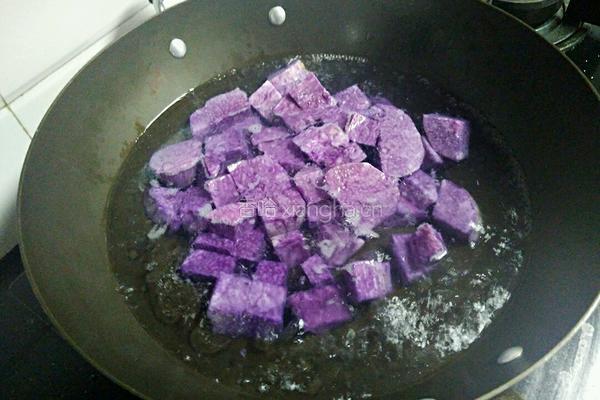 鱿鱼炆紫山药的做法图解5