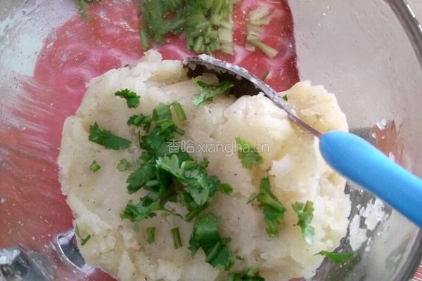 香菜土豆泥的做法图解6