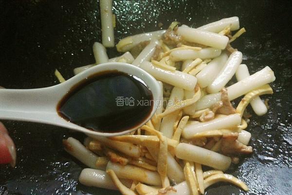 九芽肉丝炒年糕的做法图解15