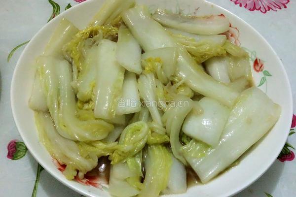 醋溜白菜的做法图解5