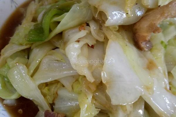包菜炒肉的做法图解6
