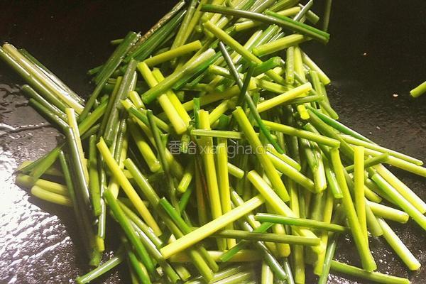 香干肉丝炒韭菜花的做法图解9